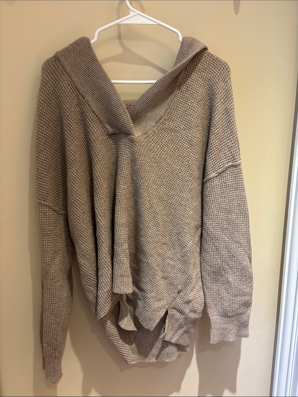 Aerie Hooded  Knit Sweater